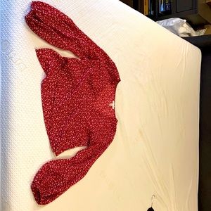 Leith Wrap Blouse Size M